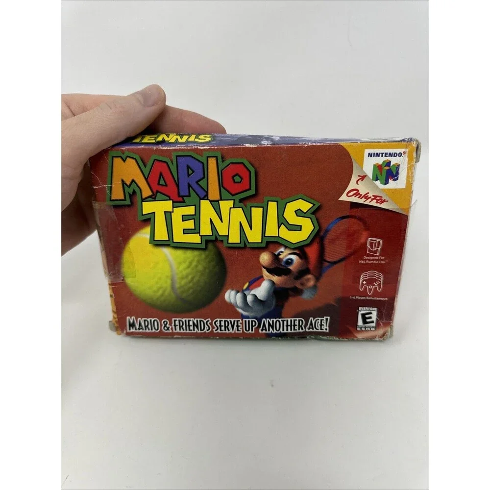 N64 Mario Tennis CIB Complete in Box w/Inserts (Nintendo 64, 2004) READ